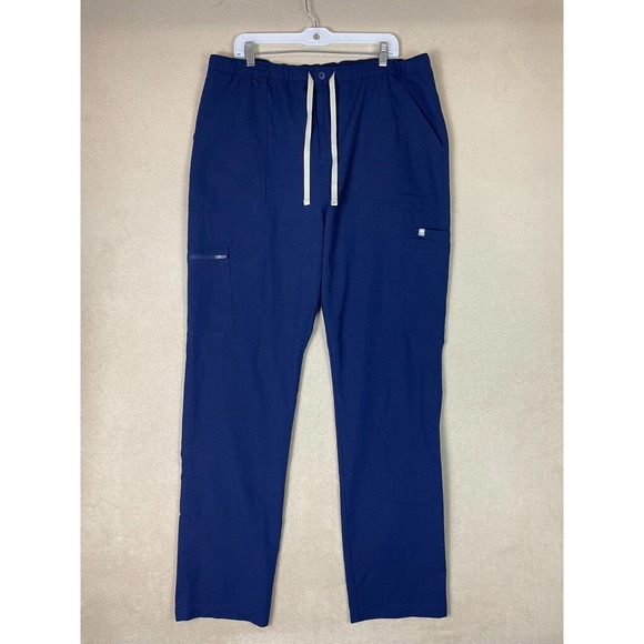 FIGS Technical Collection Cairo Blue Mens‎ 2XL Scrub Bottoms - Picture 1 of 12